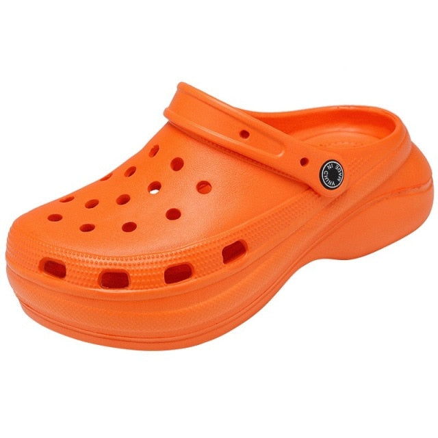 Summer Fashion Women Slippers Garden Shoes Wedges Beach Sandals Heels - TimelessGear9
