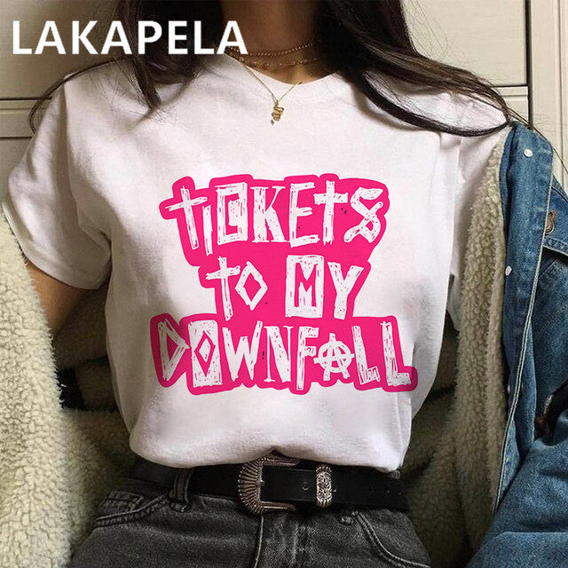 Machine Gun Kelly MGK Streetwear Harajuku t shirt Top Oversized Cotton Tee Female/Man T-Shirt Hip Hop Rapper Graphic Printed - TimelessGear9
