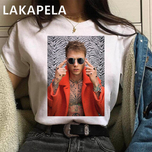 Machine Gun Kelly MGK Streetwear Harajuku t shirt Top Oversized Cotton Tee Female/Man T-Shirt Hip Hop Rapper Graphic Printed - TimelessGear9