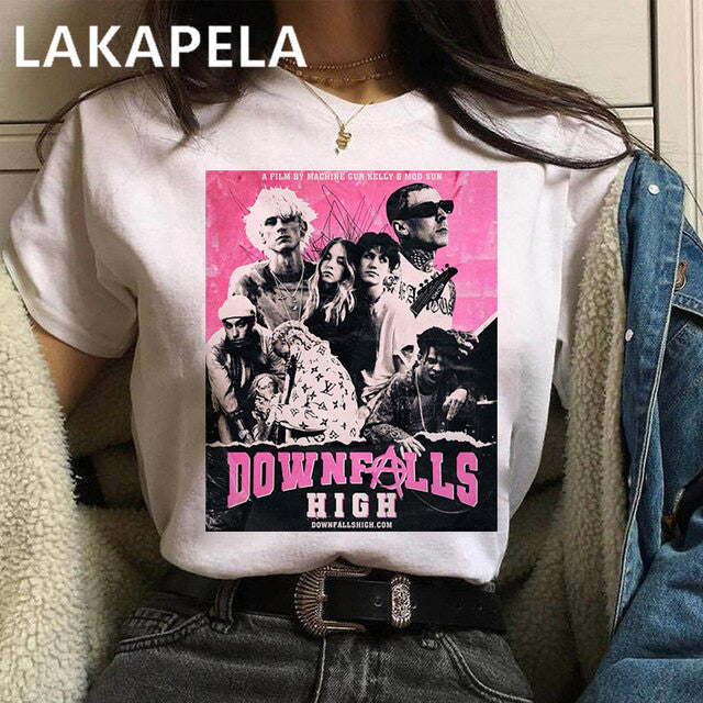 Machine Gun Kelly MGK Streetwear Harajuku t shirt Top Oversized Cotton Tee Female/Man T-Shirt Hip Hop Rapper Graphic Printed - TimelessGear9