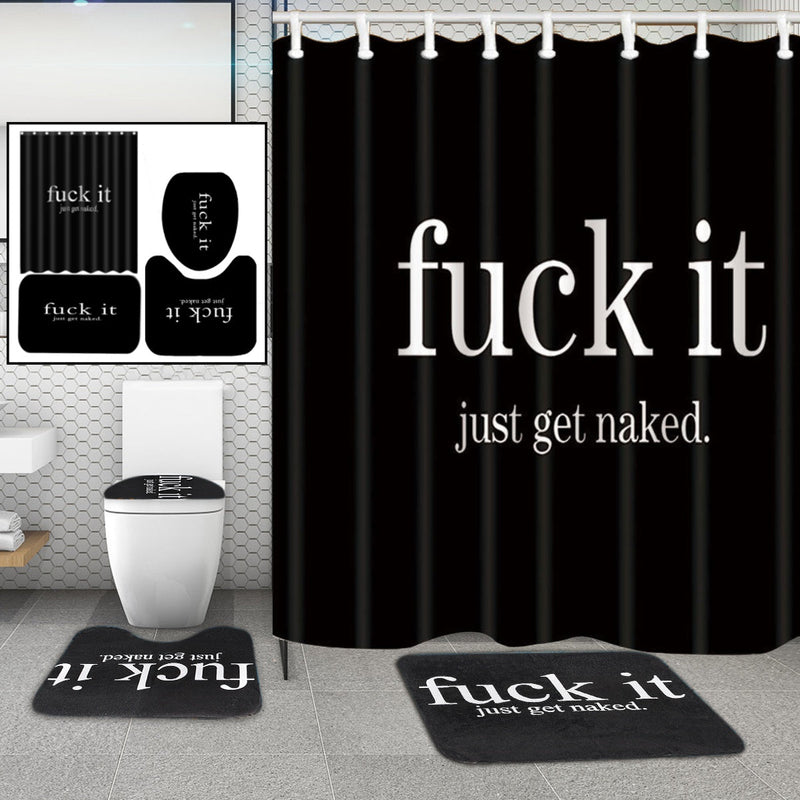Shower Curtain Waterproof Polyester Bathroom Curtain Rugs Carpet Home Decor - TimelessGear9