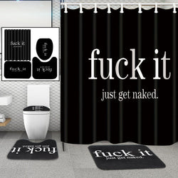 Shower Curtain Waterproof Polyester Bathroom Curtain Rugs Carpet Home Decor - TimelessGear9