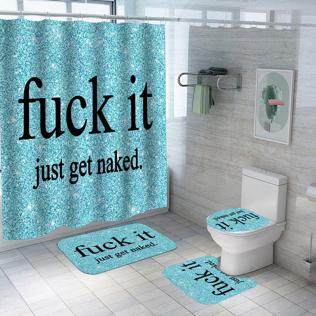 Shower Curtain Waterproof Polyester Bathroom Curtain Rugs Carpet Home Decor - TimelessGear9