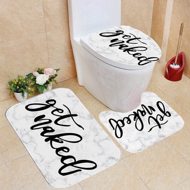 Shower Curtain Waterproof Polyester Bathroom Curtain Rugs Carpet Home Decor - TimelessGear9