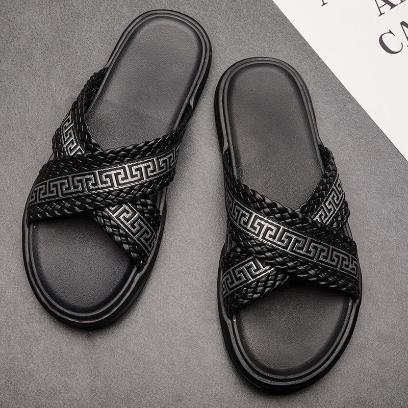 Slippers Fashion Luxury Brand Comfortable No-Slip Beach Sandals - TimelessGear9