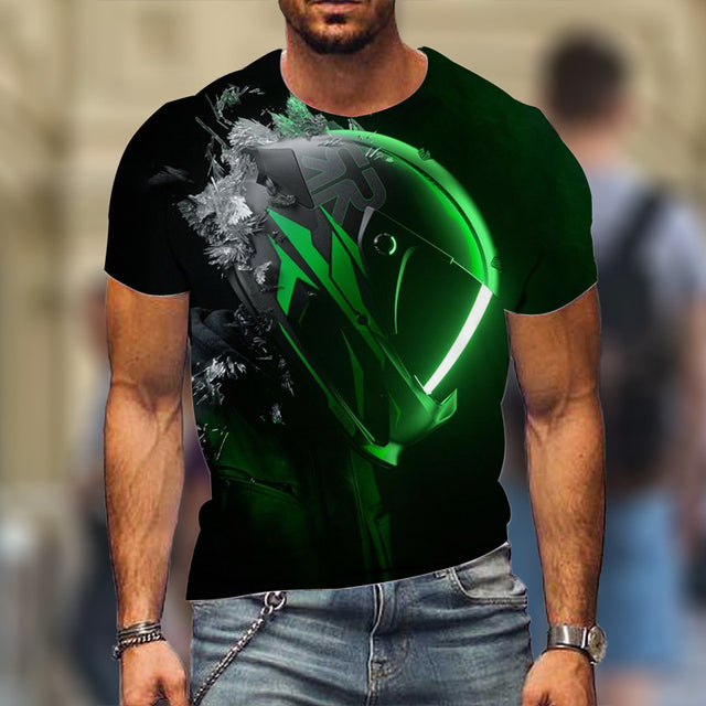 T-Shirts Locomotive 3D T-Shirts Summer Casual Short Sleeve Hot Selling Fashion Tops High Street Wear - TimelessGear9