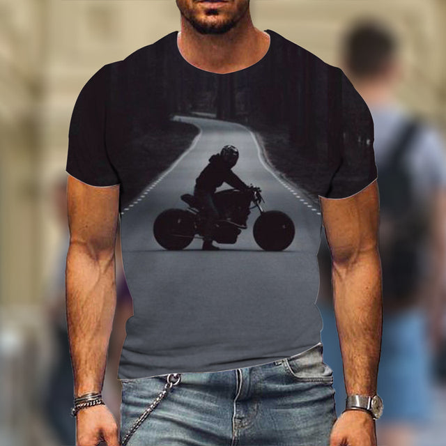 T-Shirts Locomotive 3D T-Shirts Summer Casual Short Sleeve Hot Selling Fashion Tops High Street Wear - TimelessGear9