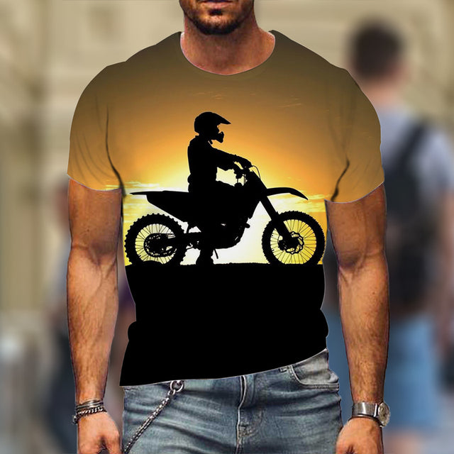 T-Shirts Locomotive 3D T-Shirts Summer Casual Short Sleeve Hot Selling Fashion Tops High Street Wear - TimelessGear9
