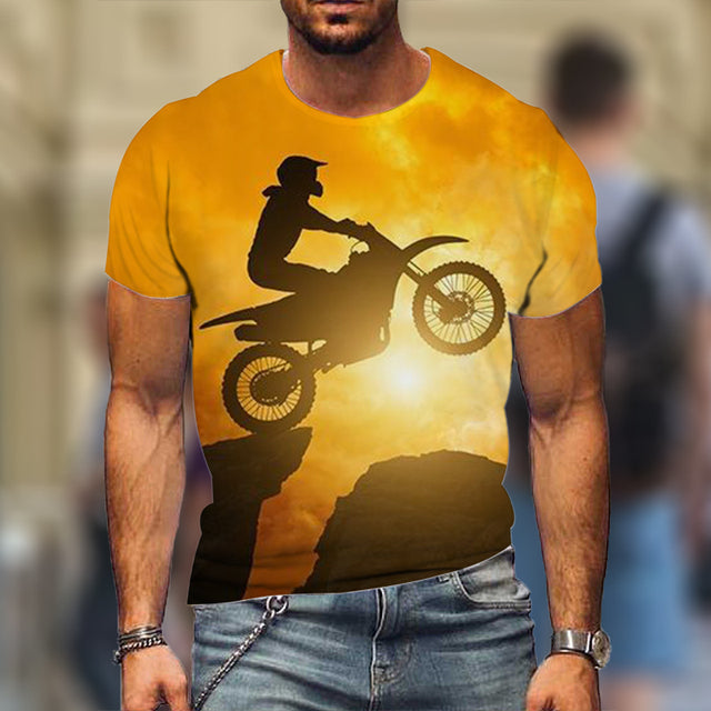 T-Shirts Locomotive 3D T-Shirts Summer Casual Short Sleeve Hot Selling Fashion Tops High Street Wear - TimelessGear9