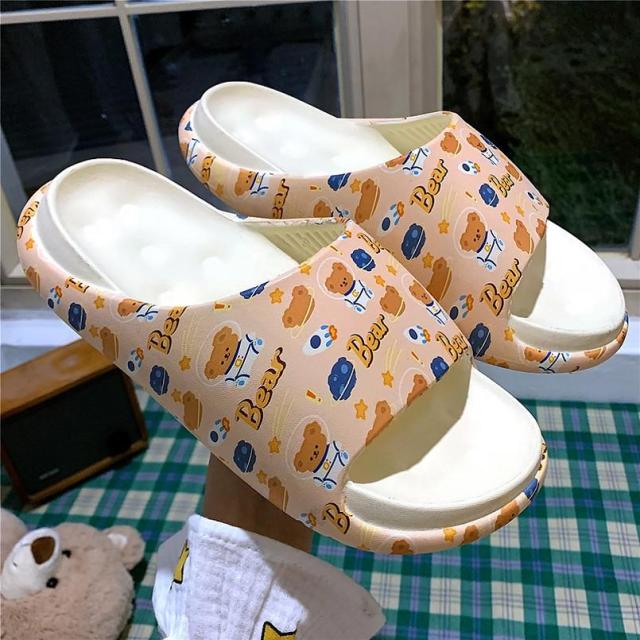 Unisex Cartoon Yezzy Summer Slippers Beach Slides Sandals Cartoon Rabbit Game Flip Flops - TimelessGear9