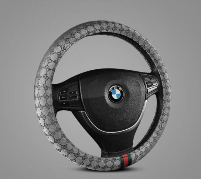 Gucci Steering Wheel Cover Non-Slip Car Steering Wheel Cover - TimelessGear9