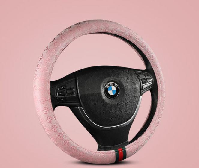 Gucci Steering Wheel Cover Non-Slip Car Steering Wheel Cover - TimelessGear9