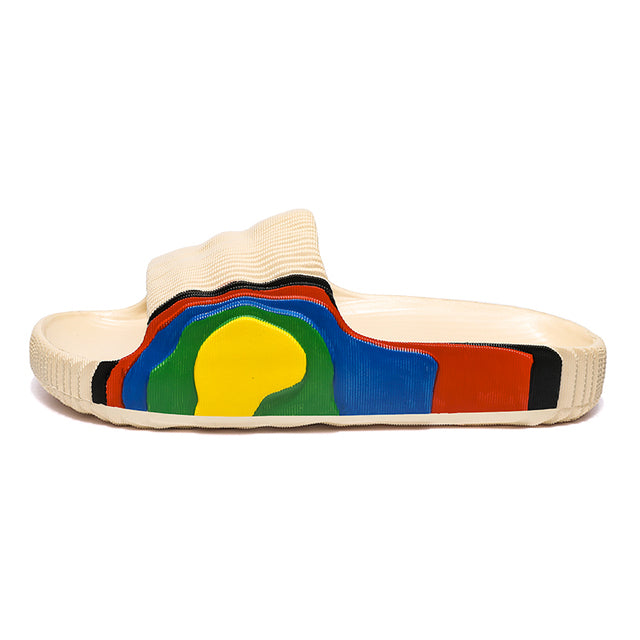 Yezzy Rainbow Slides Slip On Breathable Men Slippers Lightweight Cool Beach  Sandals - TimelessGear9