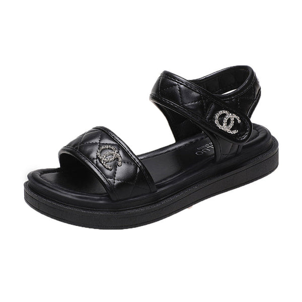 Sandals Ins Hot Sale Summer NEW Student Female Sandals Women& Thick Flat Sandals - TimelessGear9