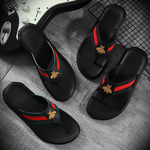 Slippers Gucci & Versace Stylish Slides Summer Sandals Home Anti-skid Outdoor Flip-flops - TimelessGear9