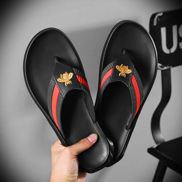 Slippers Gucci & Versace Stylish Slides Summer Sandals Home Anti-skid Outdoor Flip-flops - TimelessGear9