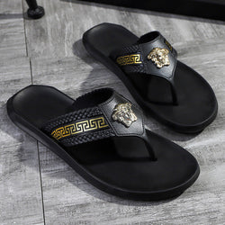 Slippers Gucci & Versace Stylish Slides Summer Sandals Home Anti-skid Outdoor Flip-flops - TimelessGear9