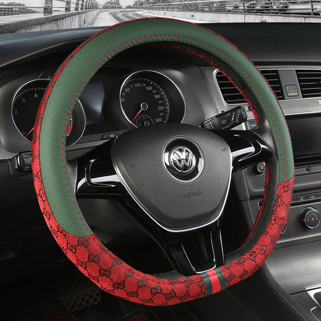 Gucci Amg Race Car Grip Steering Wheel Cover Non-Slip Car Steering Wheel Cover Non-Slip - TimelessGear9