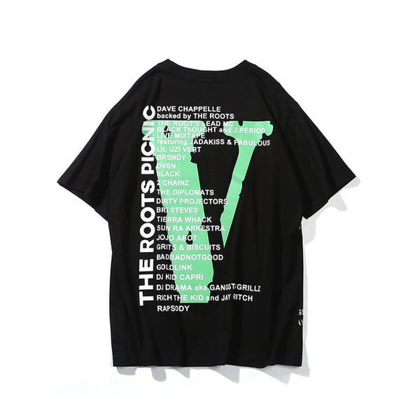 VLONE men t shirt 100% cotton streetwear Women&#39;s T-shirt USA summer Short sleeve brand hip hop tshirt roots - TimelessGear9