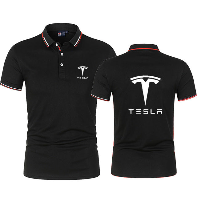 High Quality New Summer Men&#39;s Lapel Slim High Street Short Sleeve Outdoor Sports Tee Fashion - TimelessGear9
