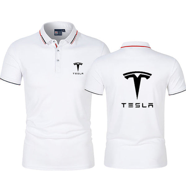 High Quality New Summer Men&#39;s Lapel Slim High Street Short Sleeve Outdoor Sports Tee Fashion - TimelessGear9