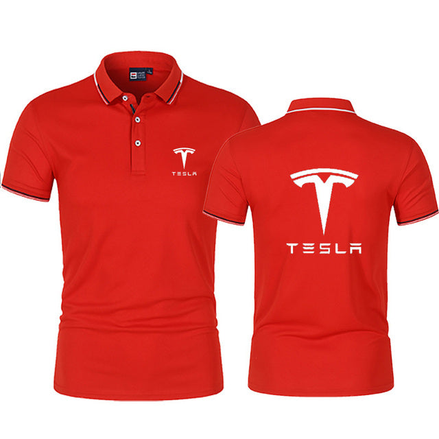 High Quality New Summer Men&#39;s Lapel Slim High Street Short Sleeve Outdoor Sports Tee Fashion - TimelessGear9