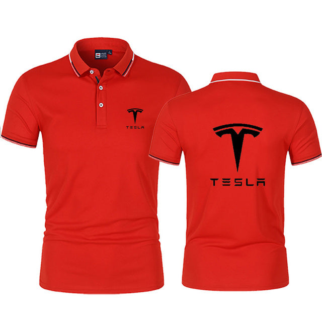 High Quality New Summer Men&#39;s Lapel Slim High Street Short Sleeve Outdoor Sports Tee Fashion - TimelessGear9