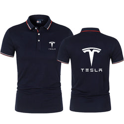 High Quality New Summer Men&#39;s Lapel Slim High Street Short Sleeve Outdoor Sports Tee Fashion - TimelessGear9
