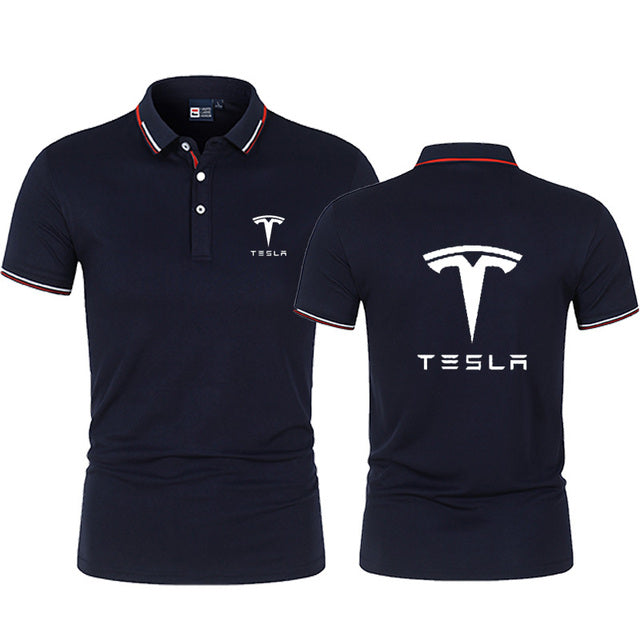High Quality New Summer Men&#39;s Lapel Slim High Street Short Sleeve Outdoor Sports Tee Fashion - TimelessGear9