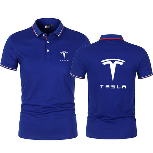 High Quality New Summer Men&#39;s Lapel Slim High Street Short Sleeve Outdoor Sports Tee Fashion - TimelessGear9