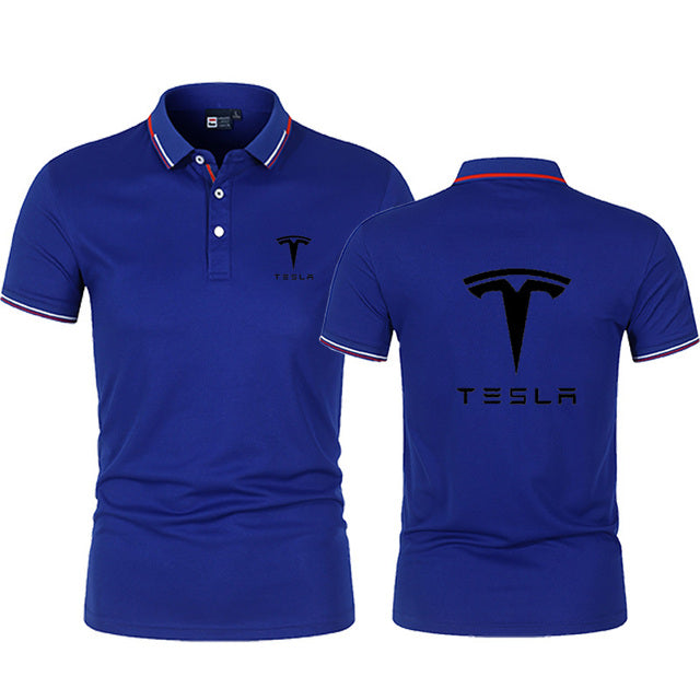 High Quality New Summer Men&#39;s Lapel Slim High Street Short Sleeve Outdoor Sports Tee Fashion - TimelessGear9