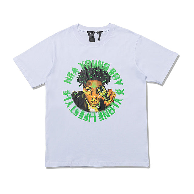 NBA YoungBoy VLONE Men T Shirt  Cotton Original Brand Streetwear - TimelessGear9