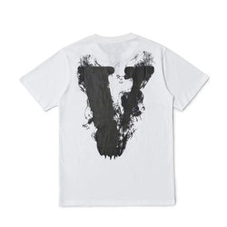 Vlone Oversized T-shirt Harajuku Classic Vlone t shirt for men Street Hip-hop Big V  Anime Smoke Angel - TimelessGear9
