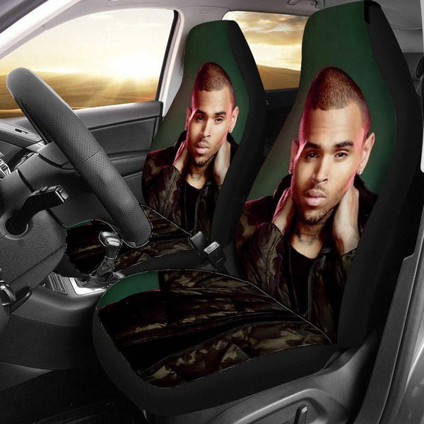 Chris Brown Ultra Plush Automobile Seat Cover With Thickened Back