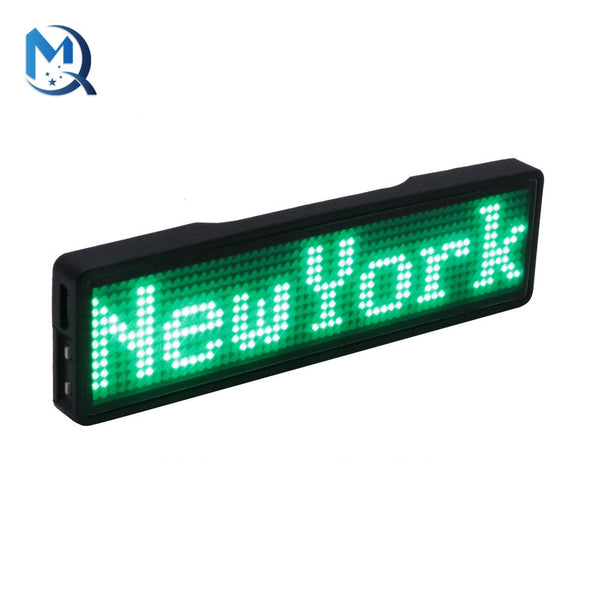 Fully New Bluetooth LED Name Badge DIY Programmable Scrolling Message Board Mini LED Display HD Text Digits Pattern Display