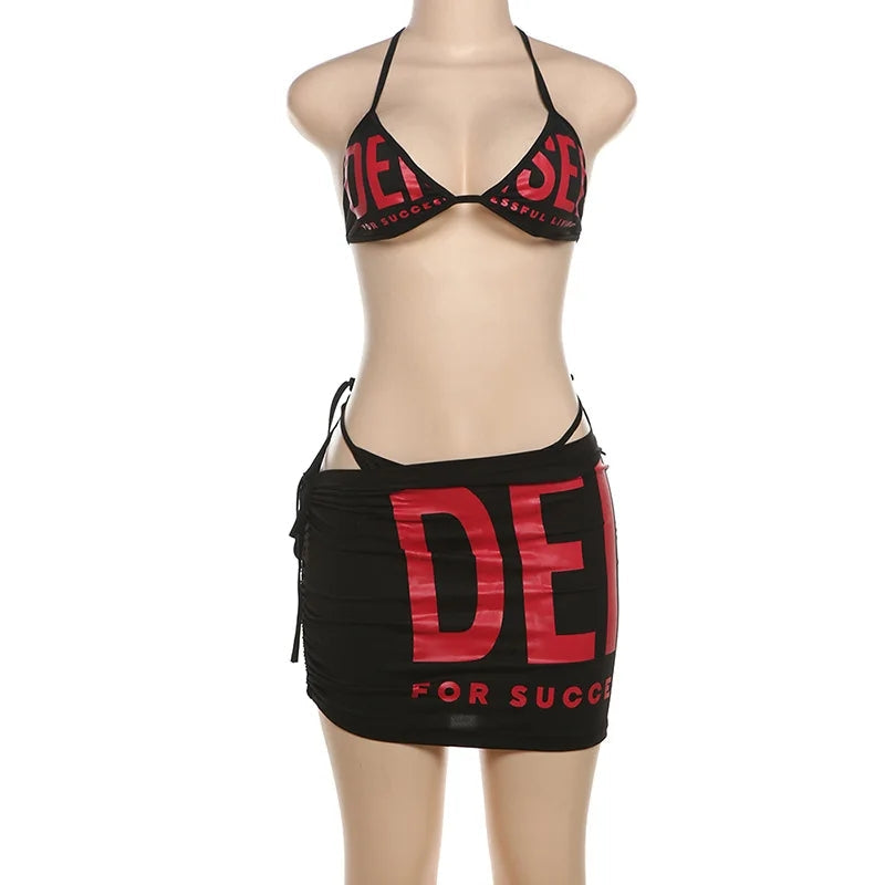 Sexy Luxury Celebrity Swimsuit Set