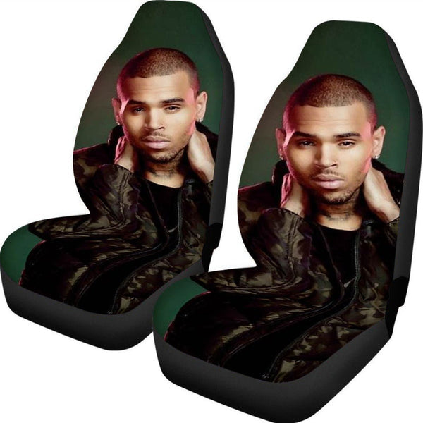 Chris Brown Ultra Plush Automobile Seat Cover With Thickened Back
