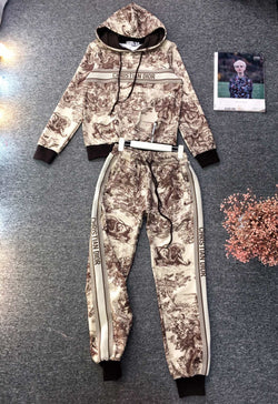 Dior Top & Bottom Sweat Suit