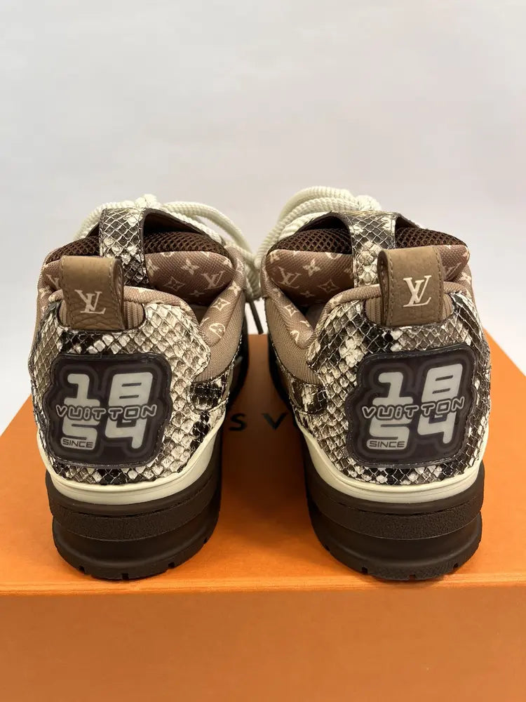 PYTHON SK8 LEATHER SNEAKERS