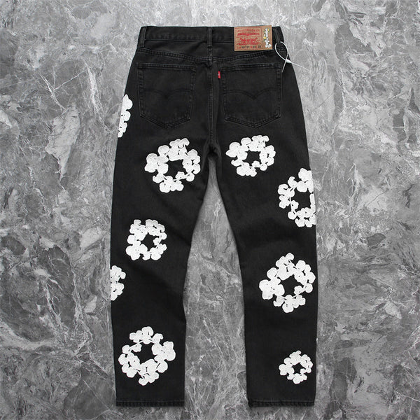 Luxury Fashion Tear Drops Vintage Mens Levi's Jeans