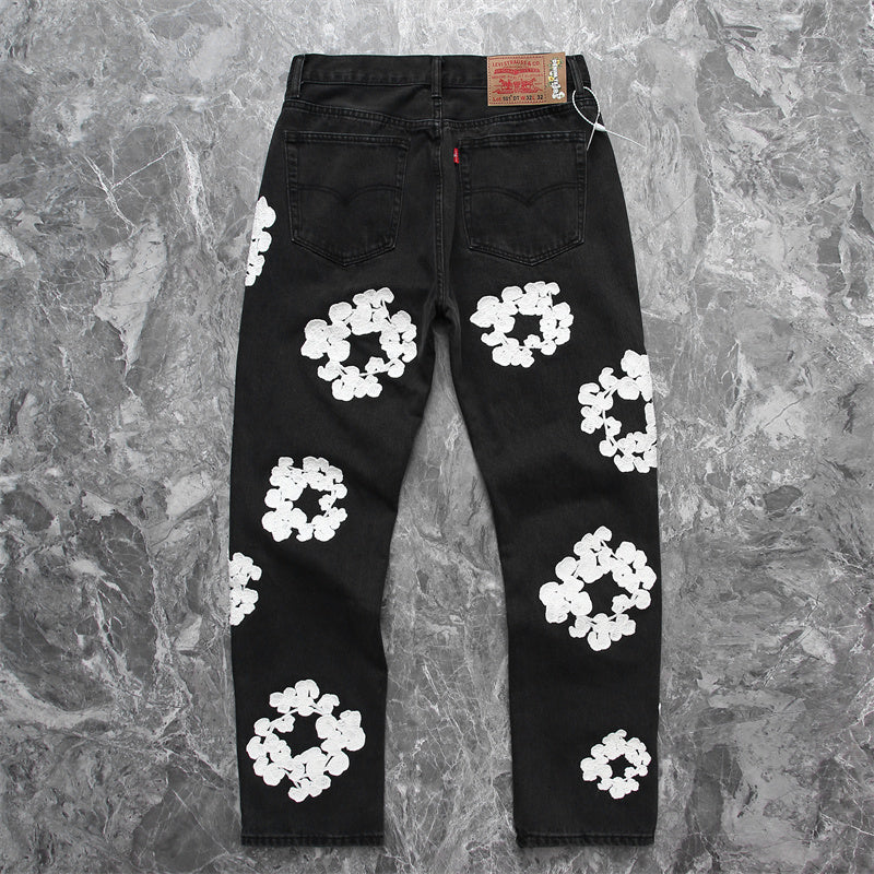 Luxury Fashion Tear Drops Vintage Mens Levi's Jeans