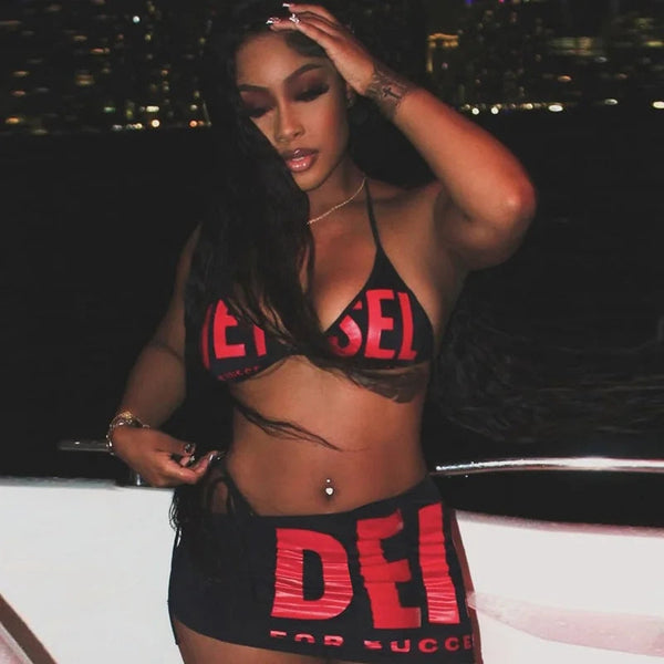 Sexy Luxury Celebrity Swimsuit Set