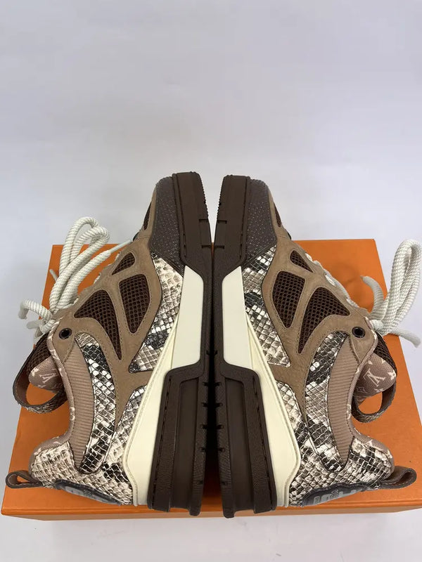PYTHON SK8 LEATHER SNEAKERS