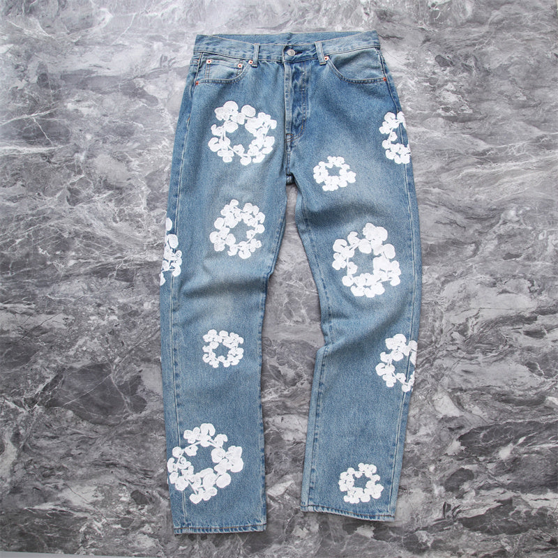 Luxury Fashion Tear Drops Vintage Mens Levi's Jeans