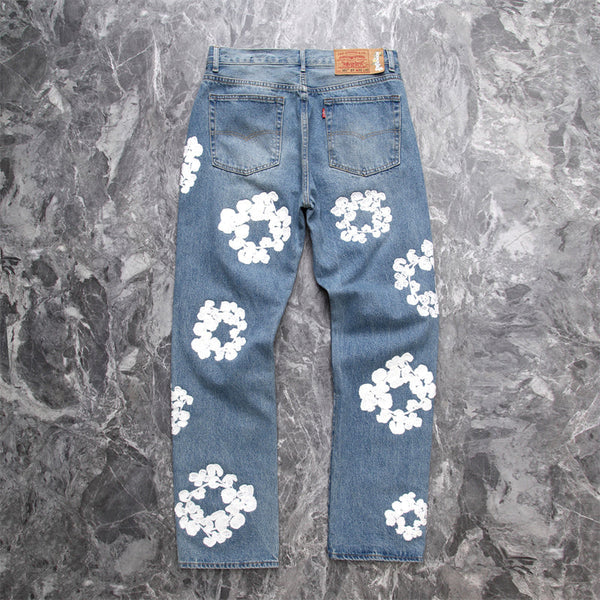 Luxury Fashion Tear Drops Vintage Mens Levi's Jeans